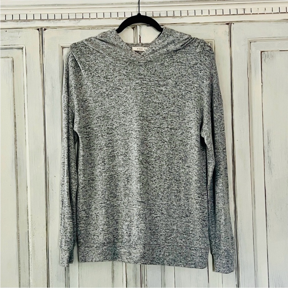 🟠NEW! BYRON BAY Super Soft Sweater Hoodie in Heathered Gray SMALL